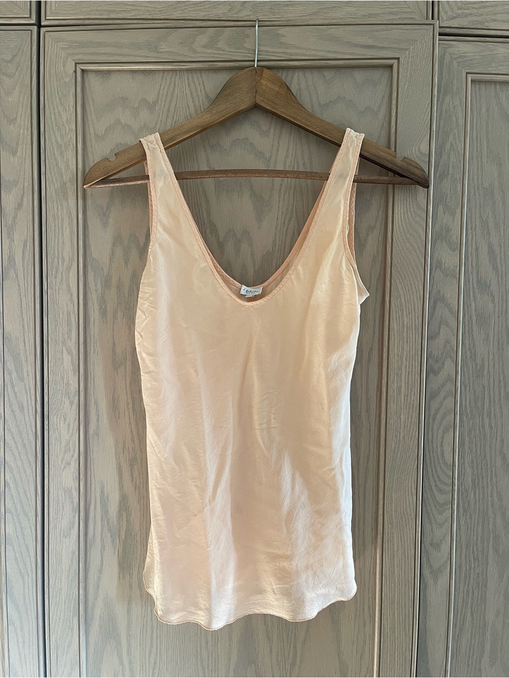 Babaton Pale Pink Silk Tank Top